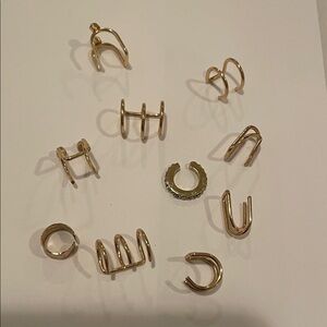 Elegant Gold-Tone Ear Cuff Set